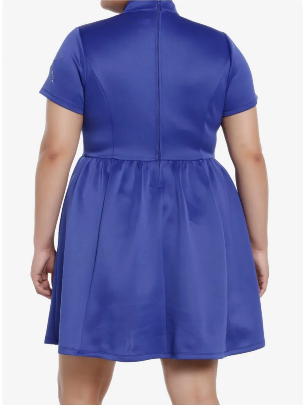 NWT Her Universe Star Wars Asajj Ventress Skater Dress Blue Cutout Plus Size 2 - Picture 3 of 6